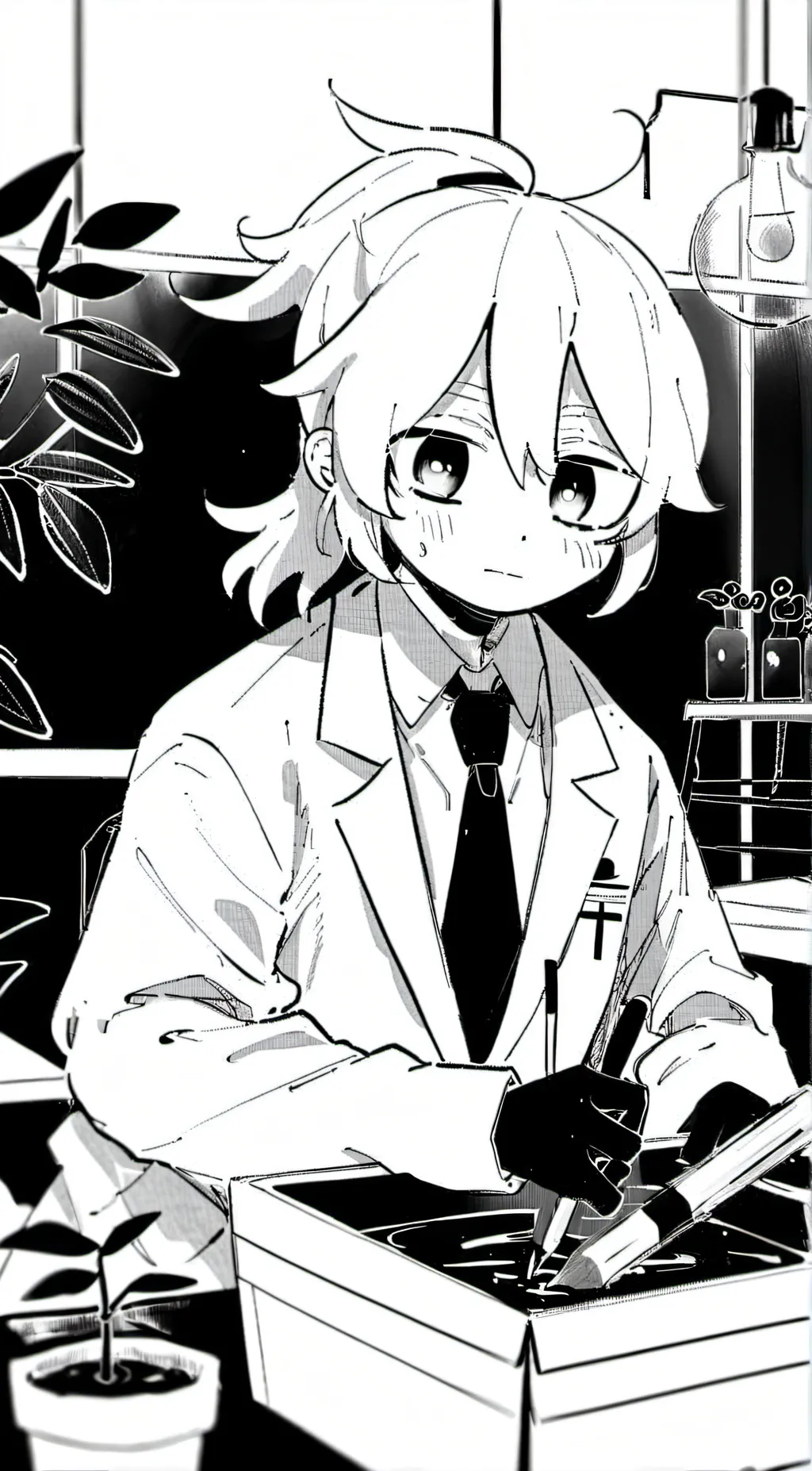 ai character:  miss xen  background