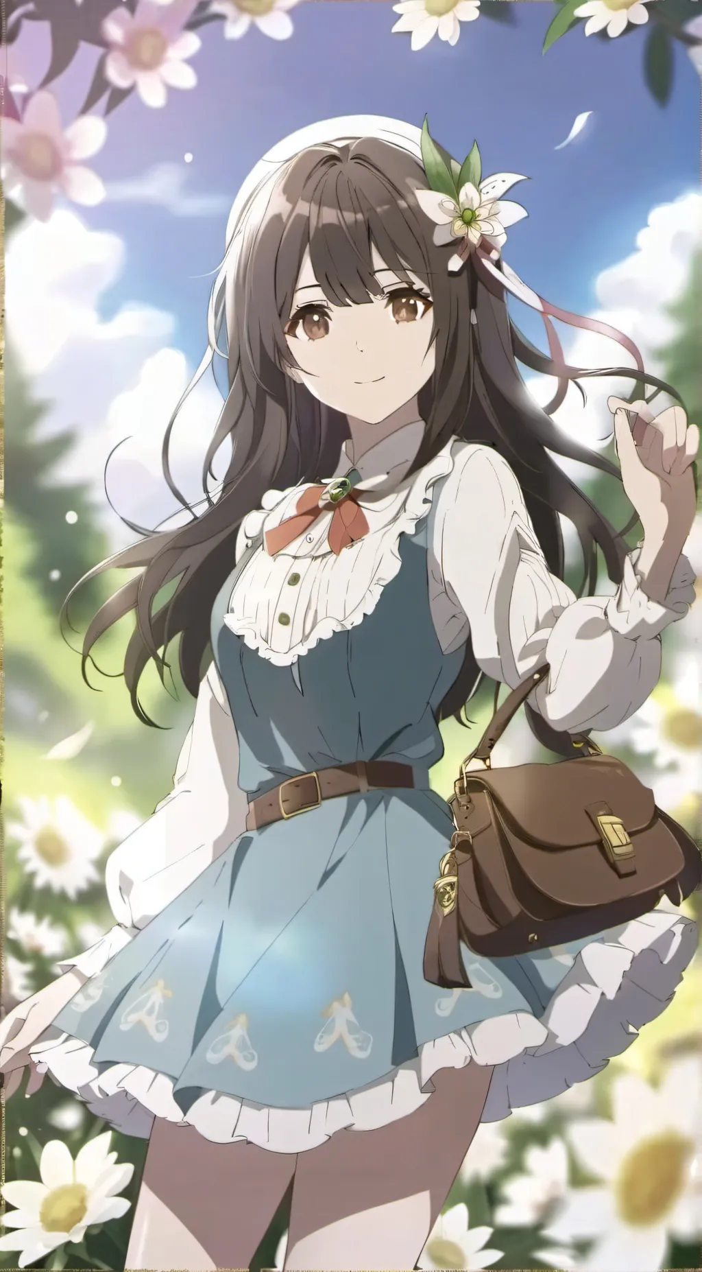 ai character: Lilac  background