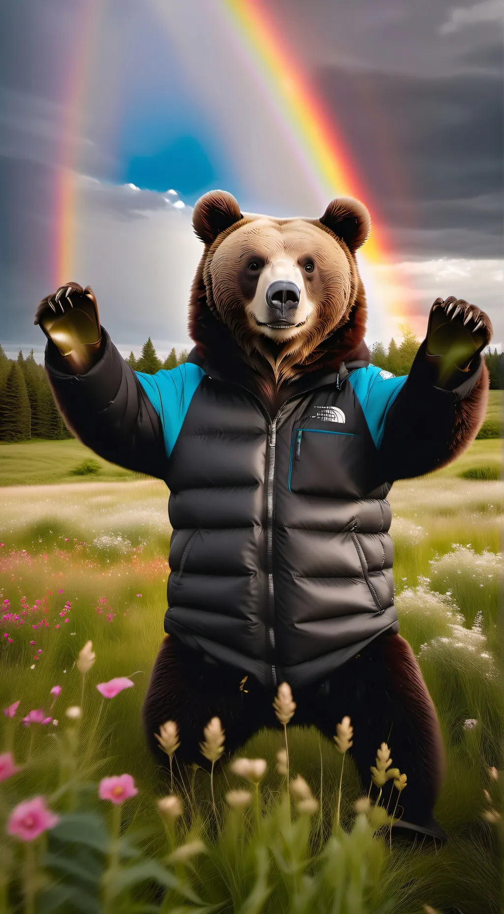 ai character: Bear background