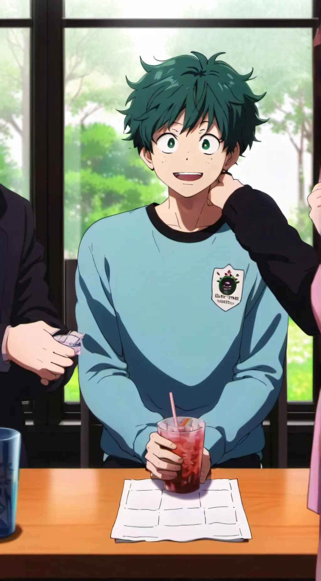 ai character: deku background