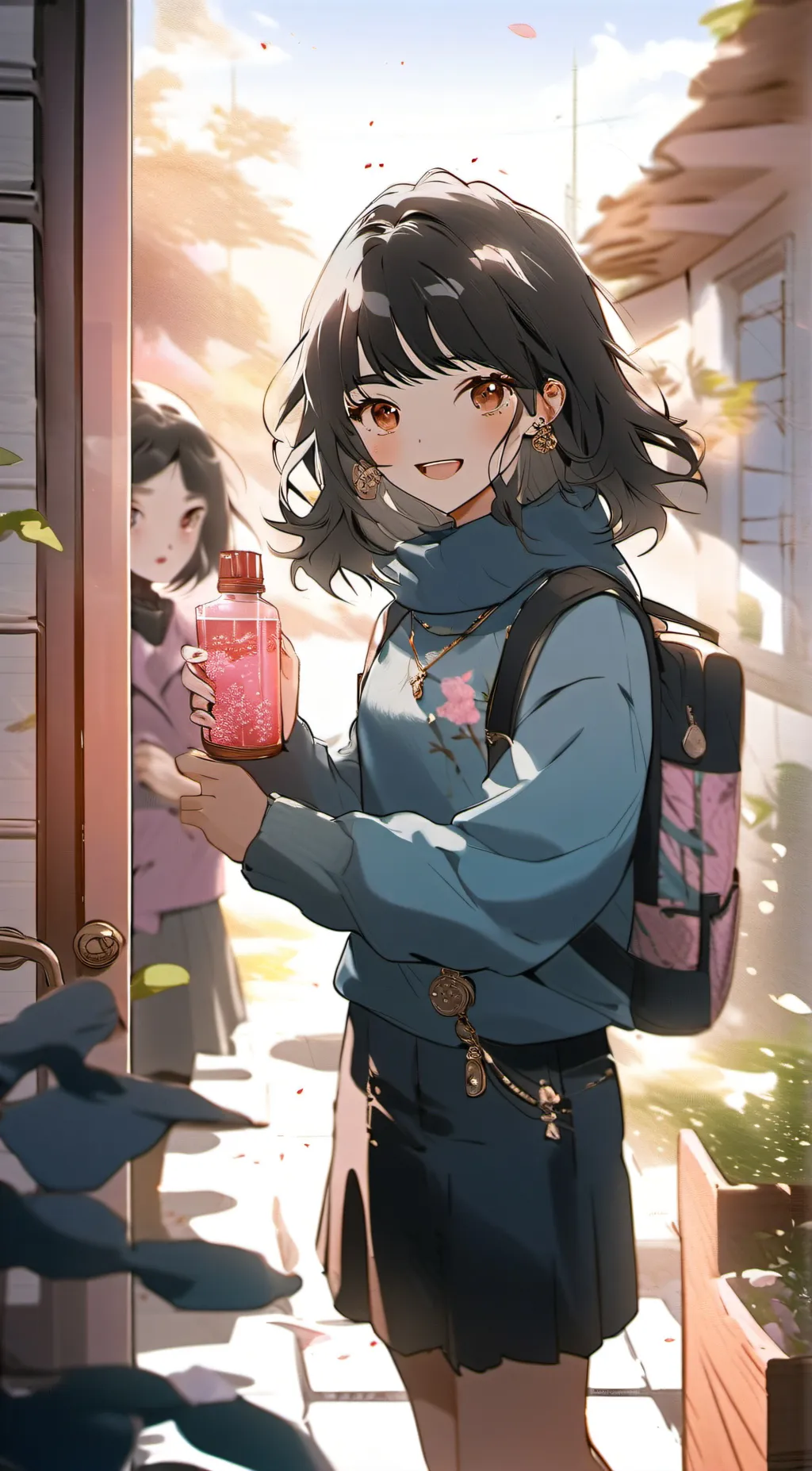 ai character: Girl serum 3 background