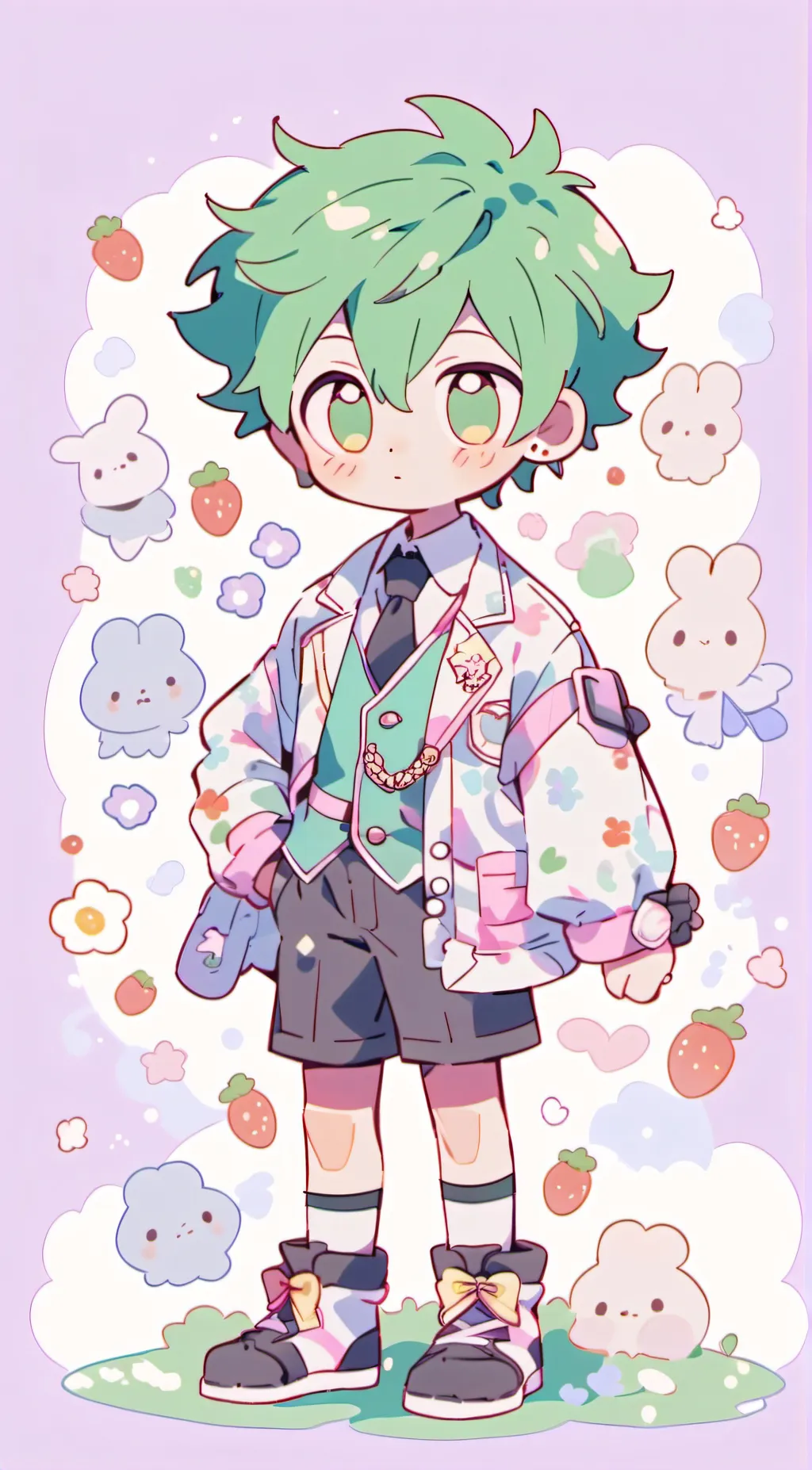 ai character: mha x gay high background