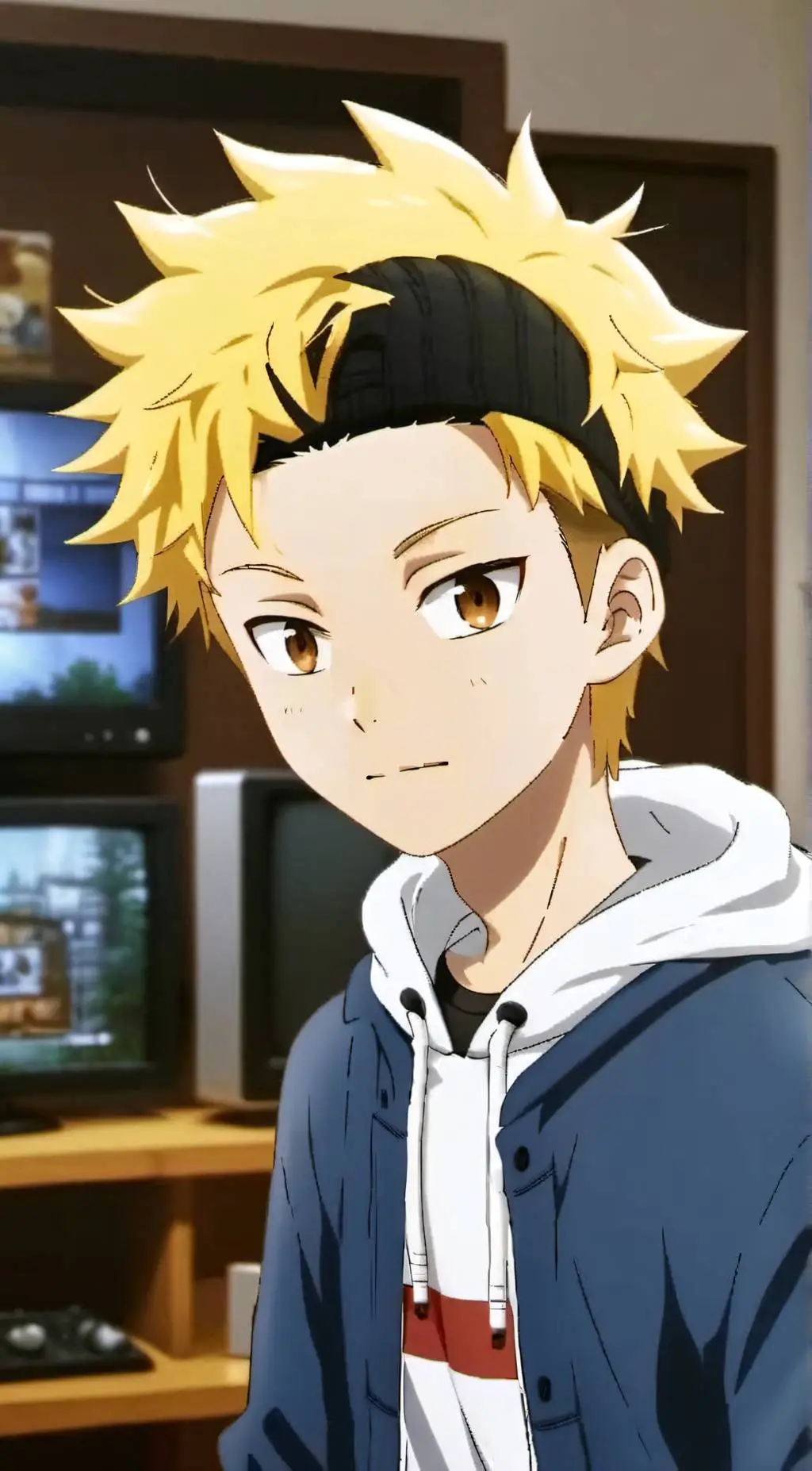 ai character: denki kaminari background