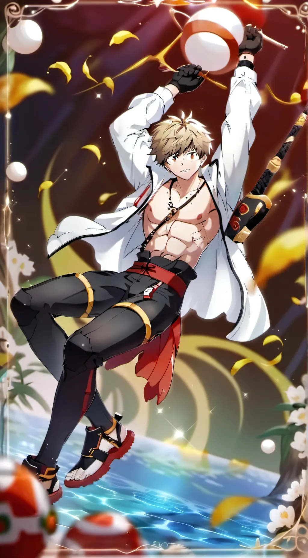ai character: Katsuki bakugo background