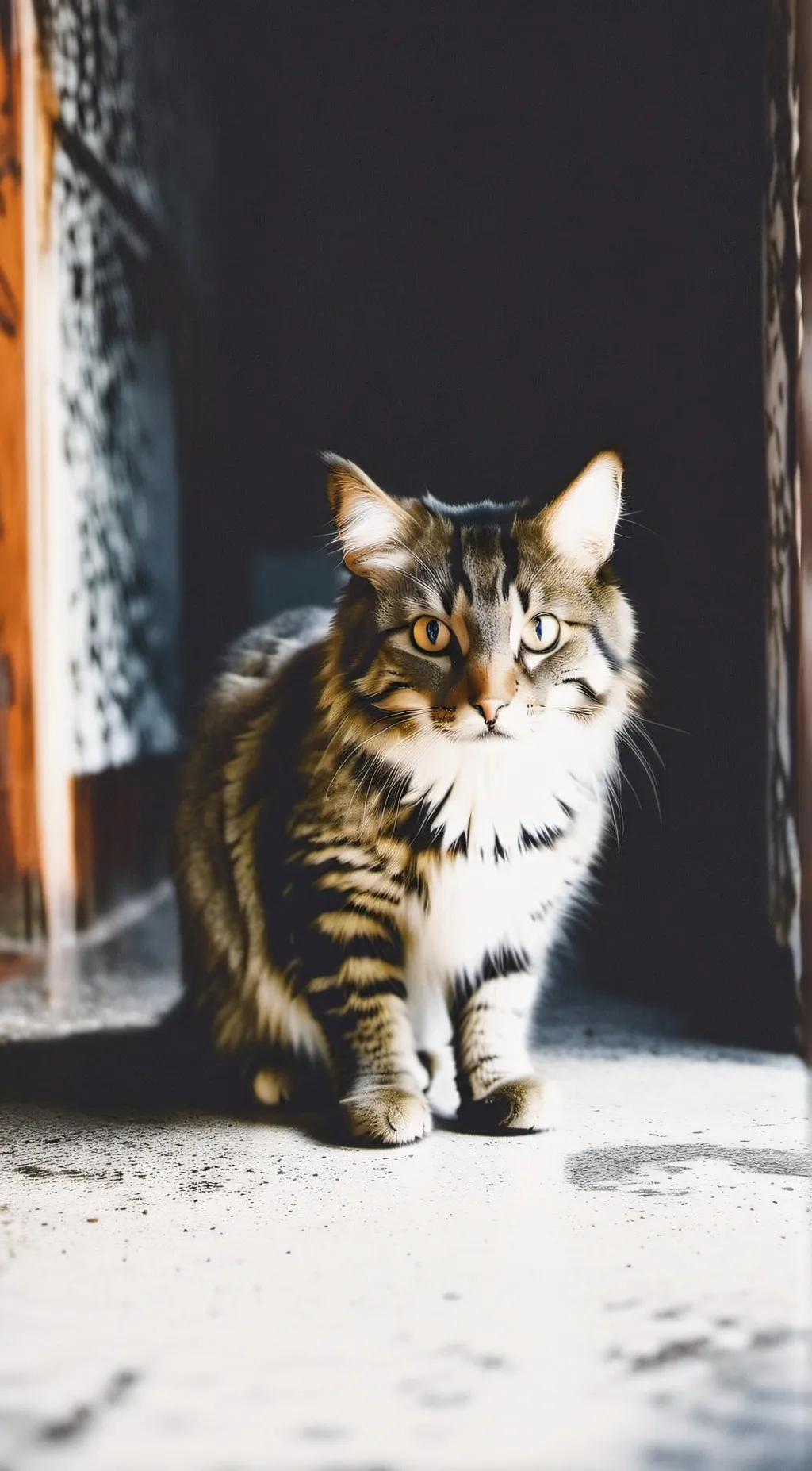 ai character: Lost cat background