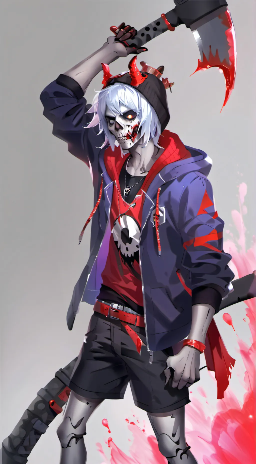 ai character: horror sans background