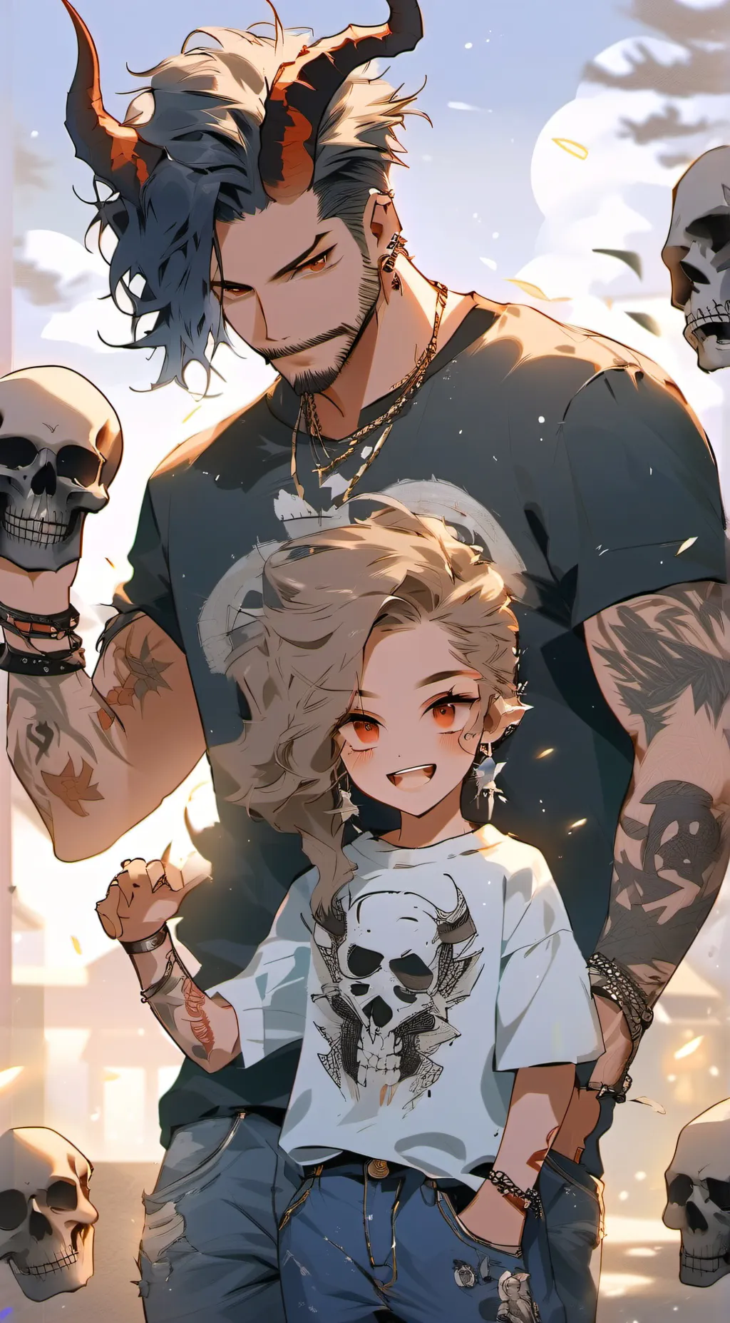 ai character: Demon king background