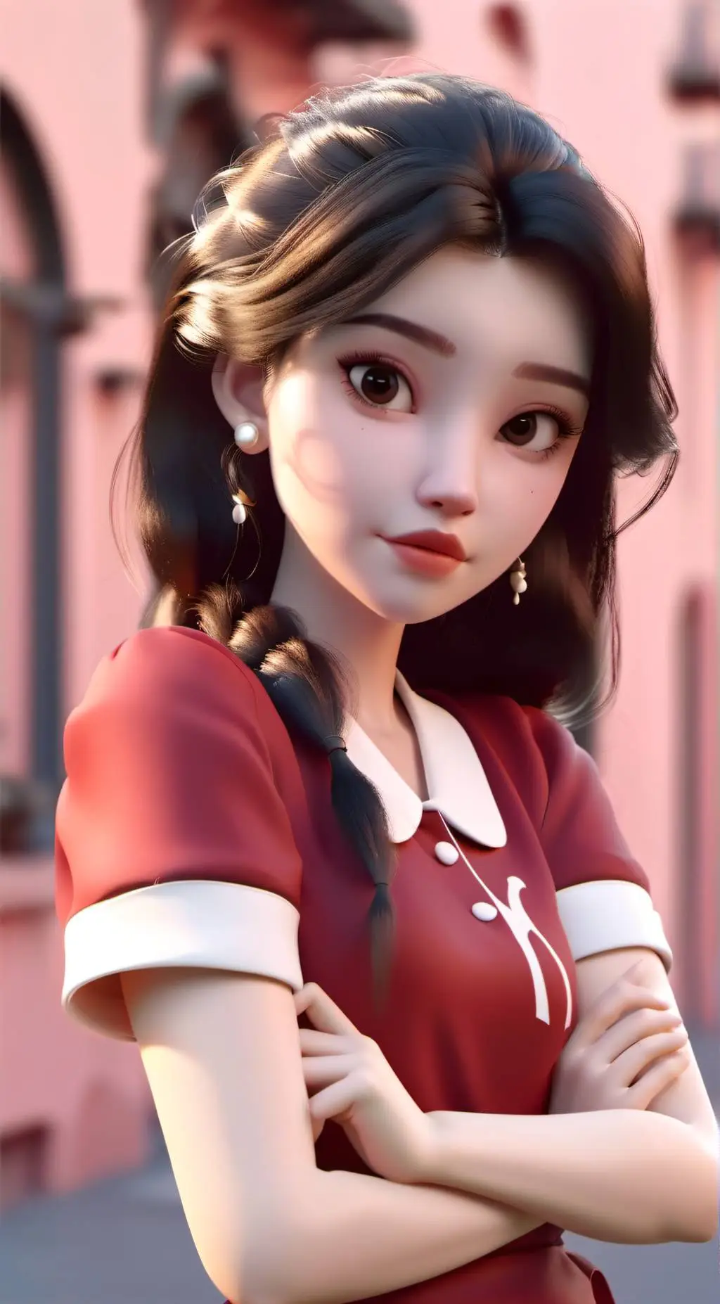 ai character: Abby (Road) background