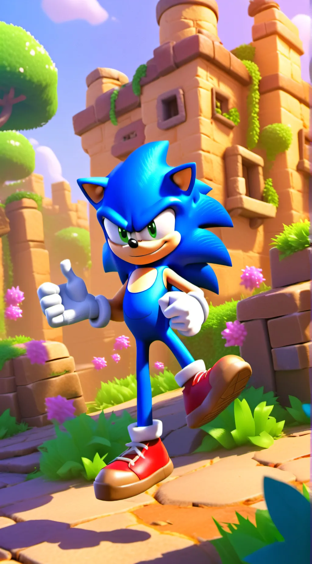 ai character: Sonic background