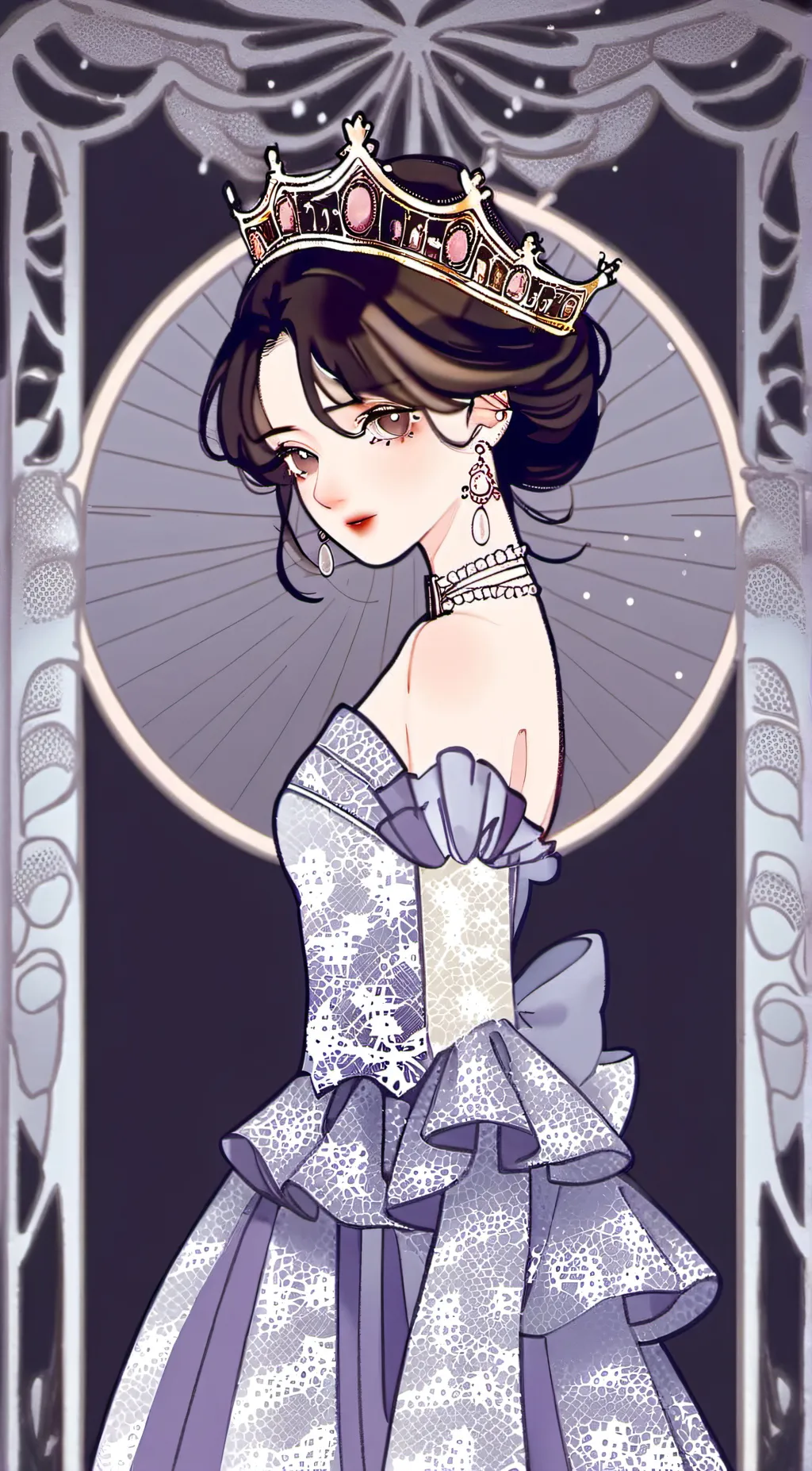 ai character: queens daughter background