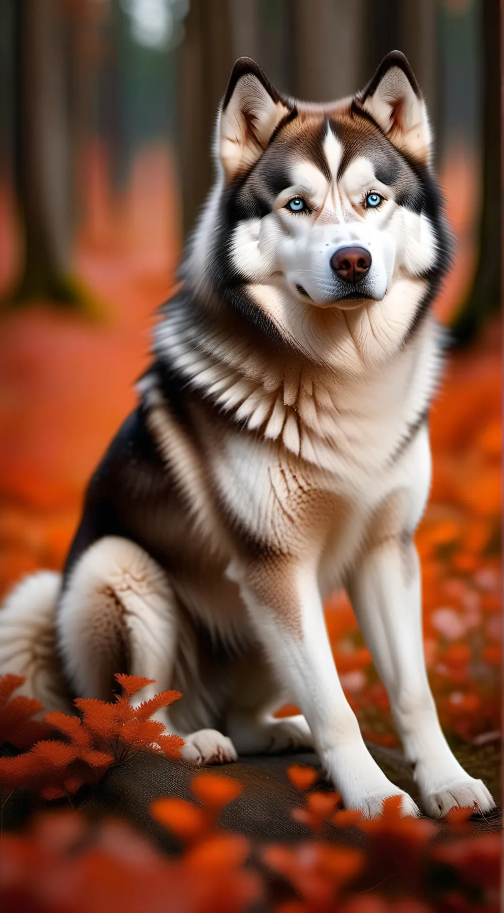 ai character: support dog background