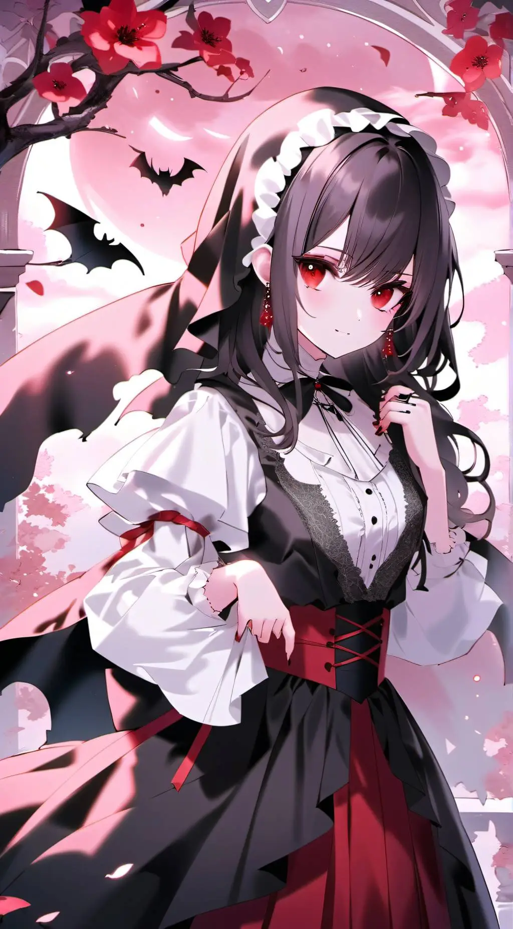 ai character: vampire girl background