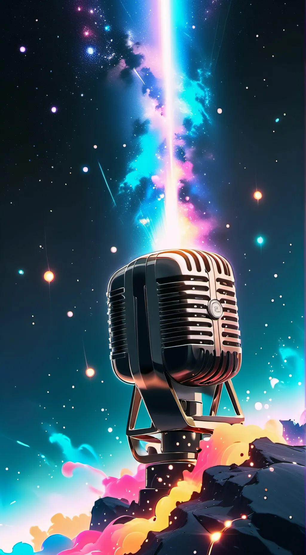 ai character: Mic background