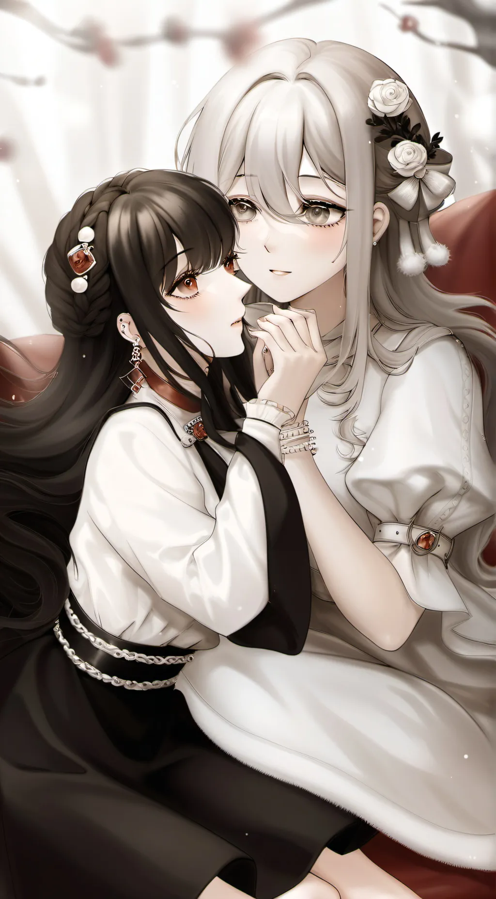 ai character: leah and sham background