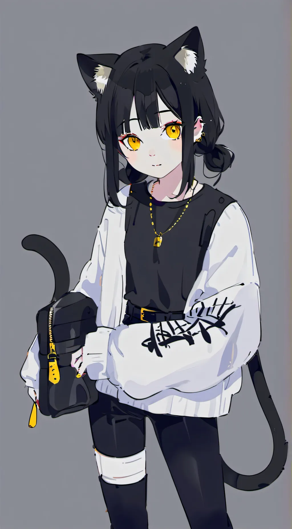 ai character: You but a cat  background