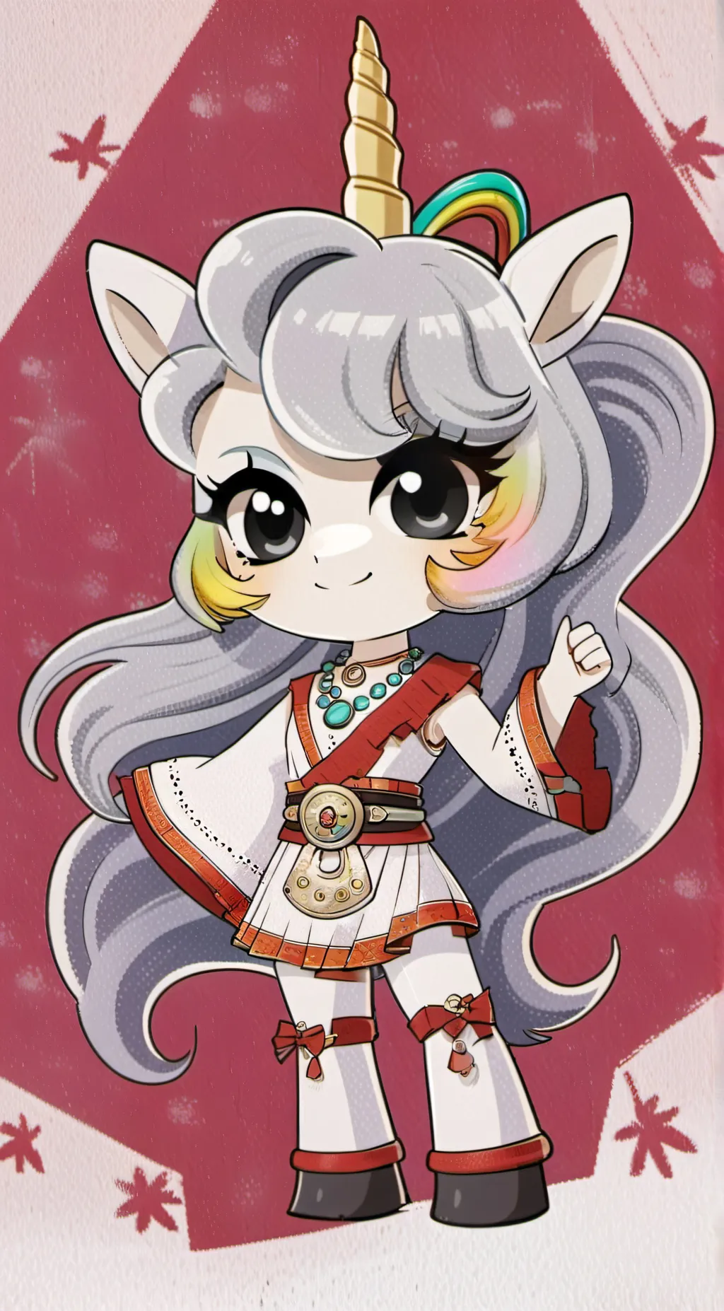 ai character: evil crafty corn  background