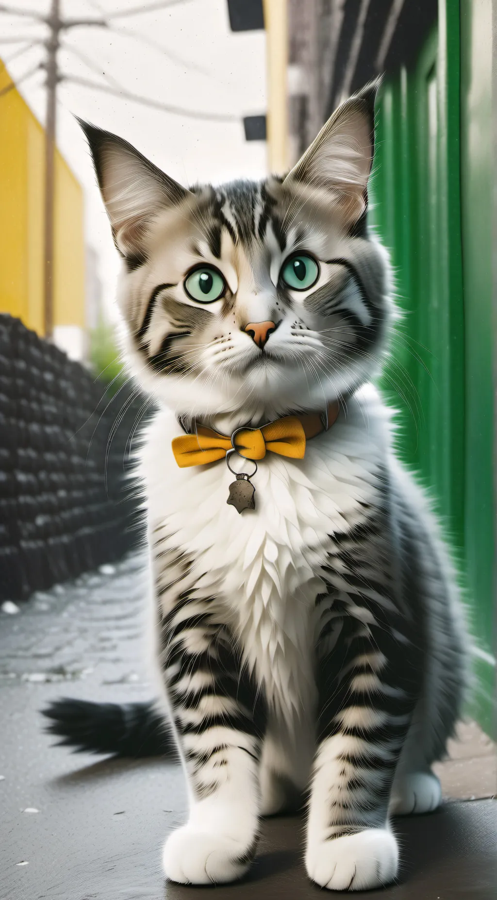 ai character: Cat background