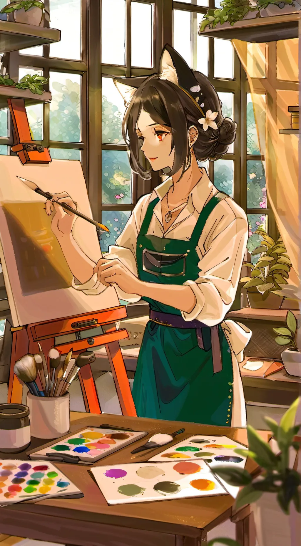 ai character: Aria background