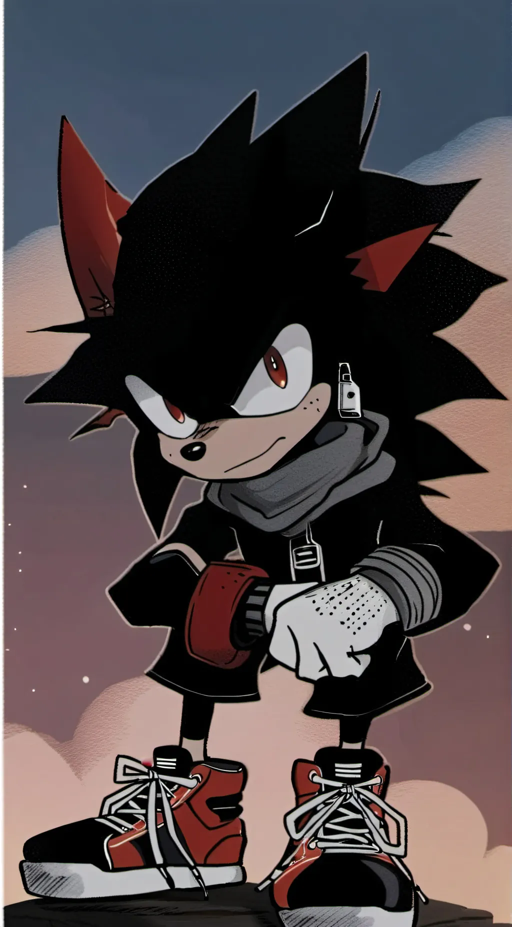 ai character: Hh x sonic background