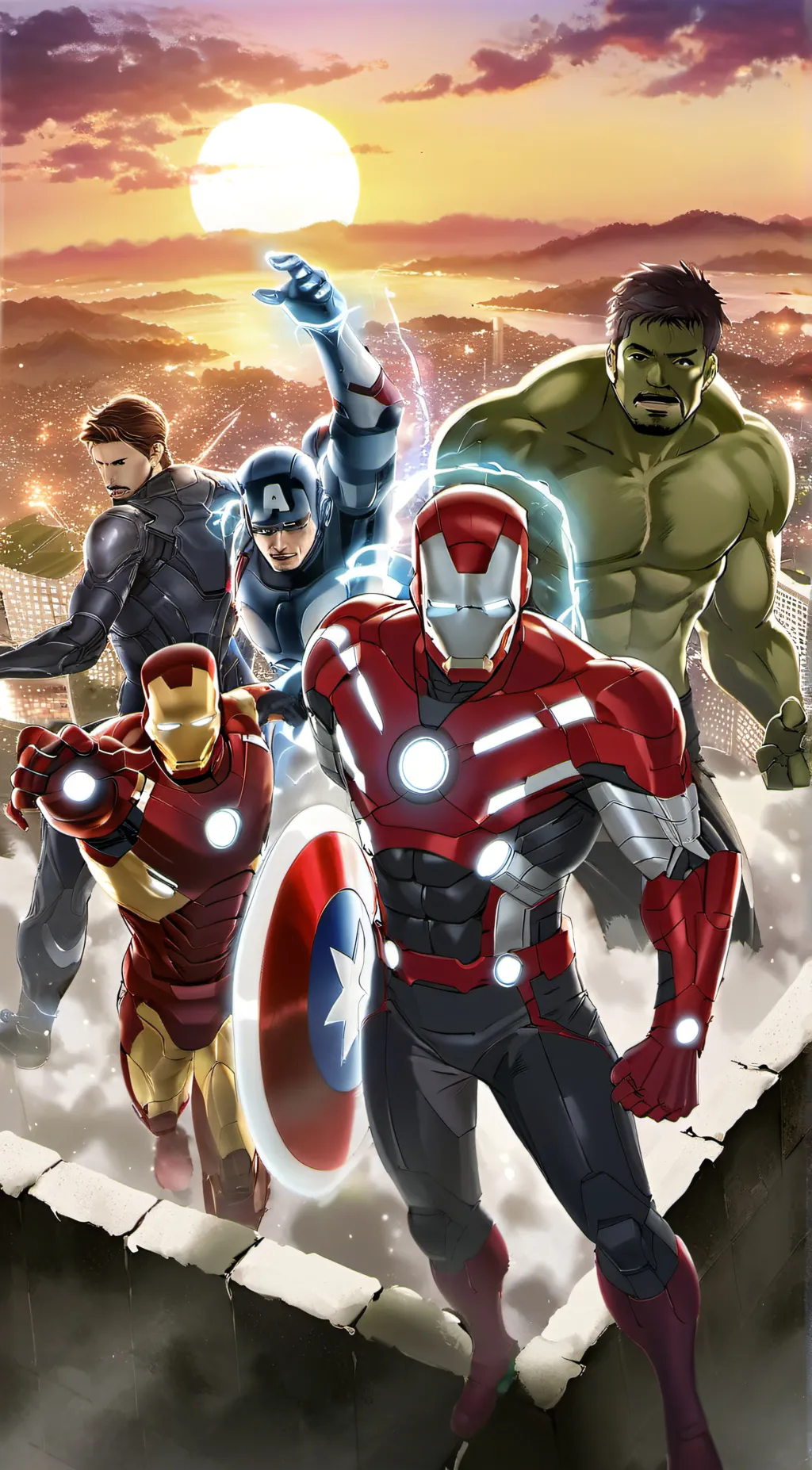 ai character: Avengers background