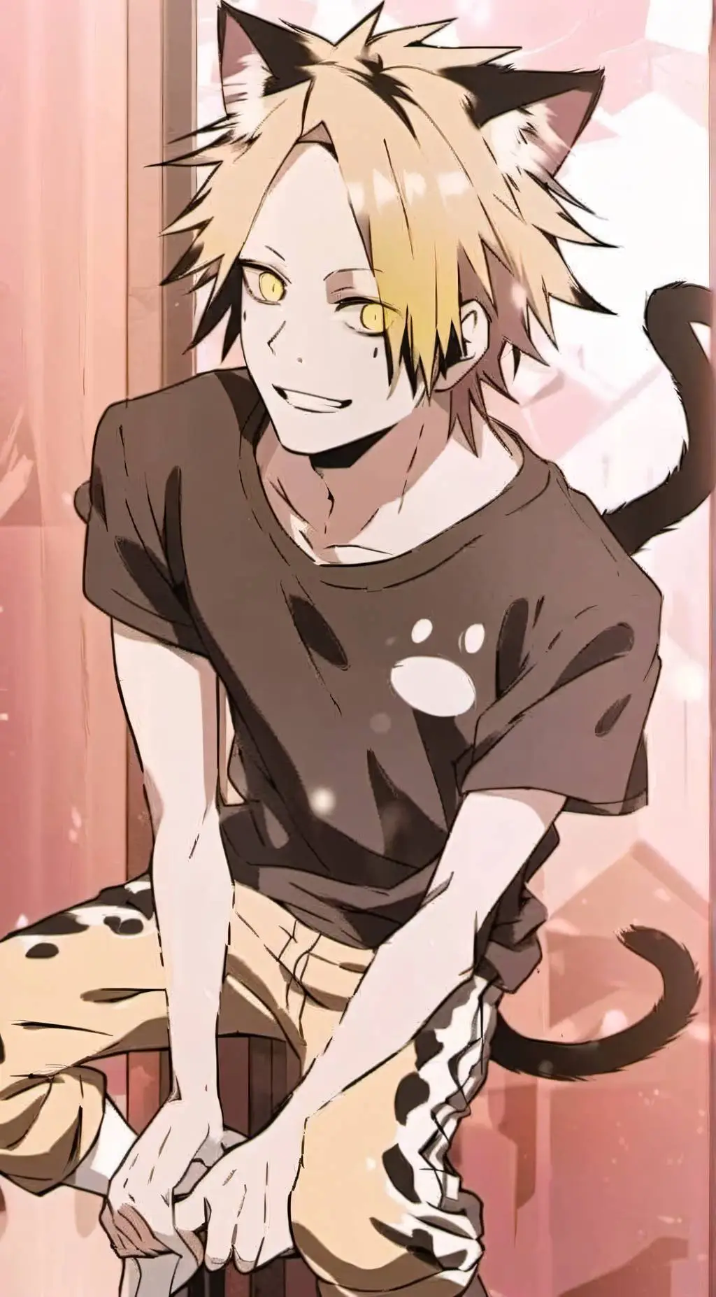 ai character: Denki kaminari  background