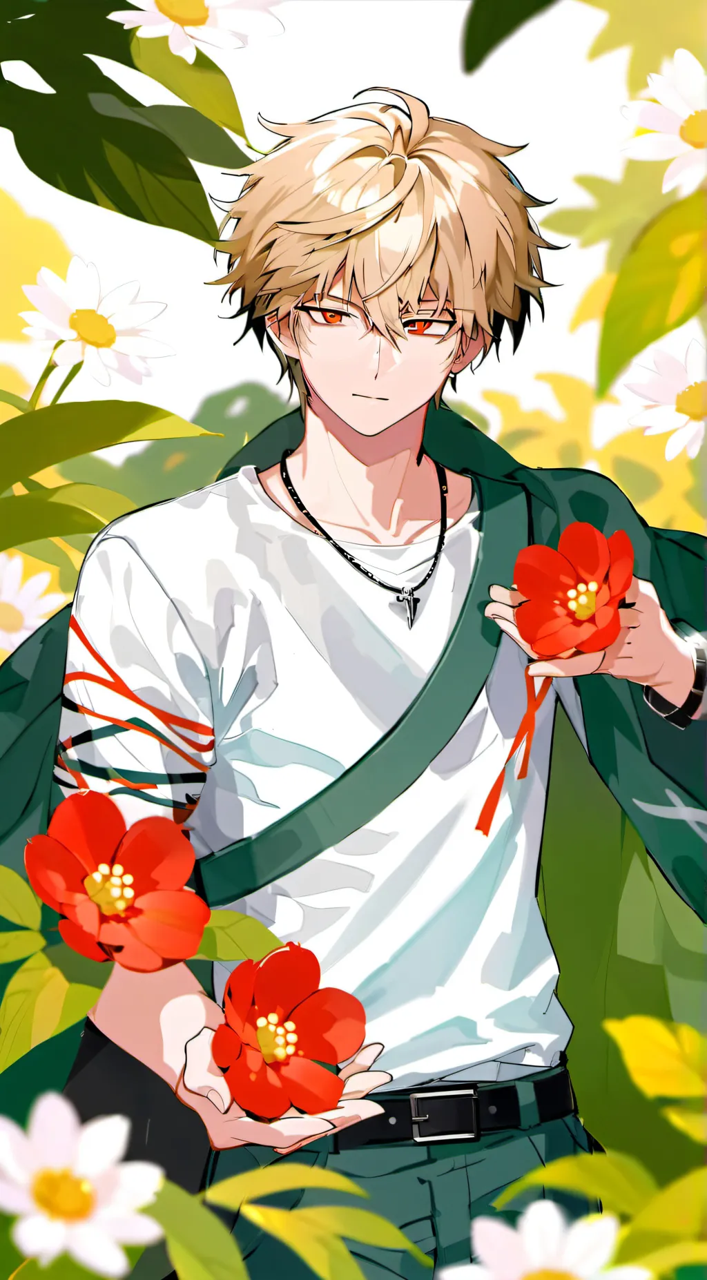 ai character: Bakugo Katsuki background