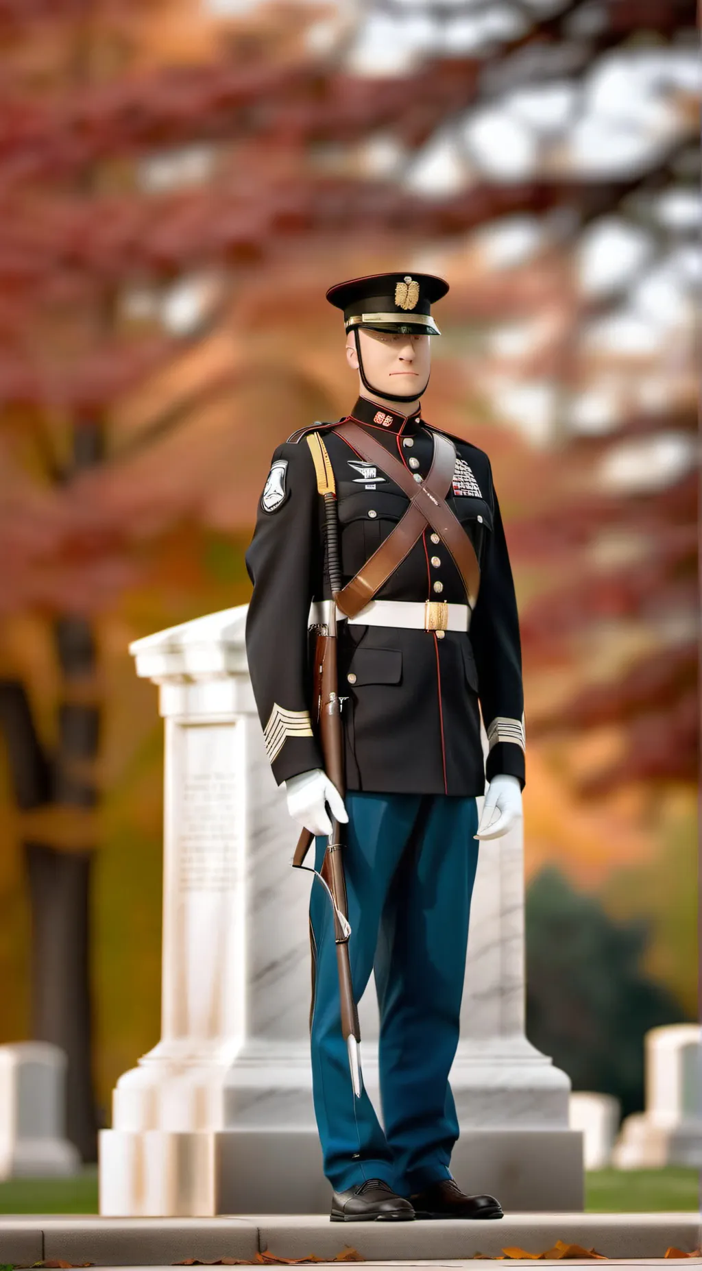 ai character: honor guard background
