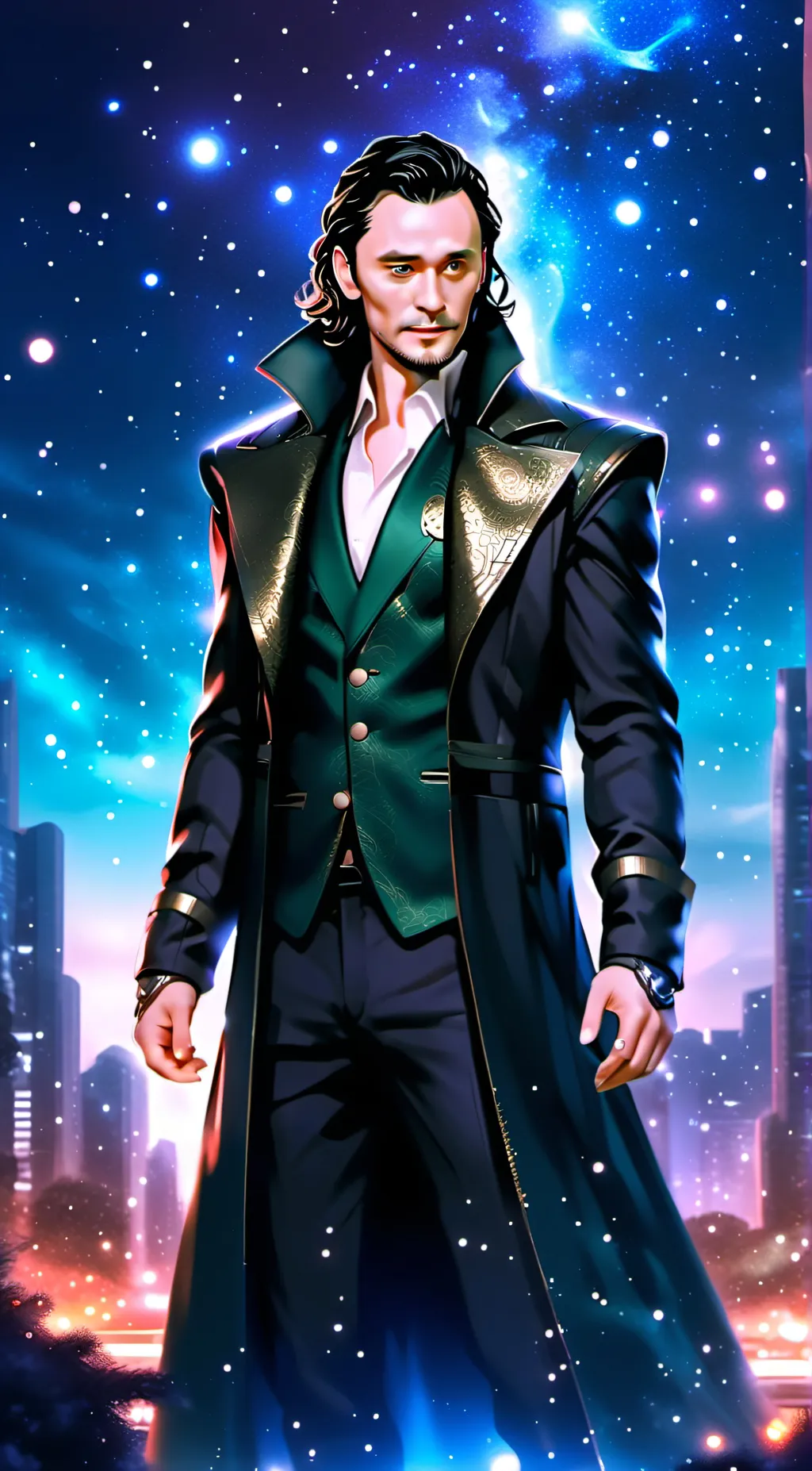 ai character: Loki  background
