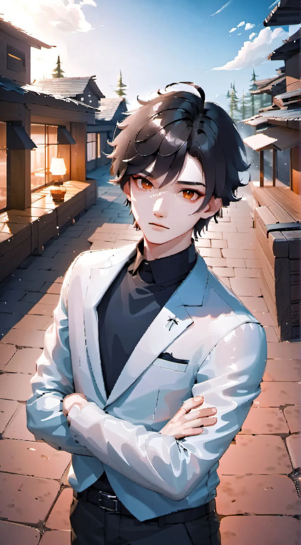 ai character: Andrew bro background