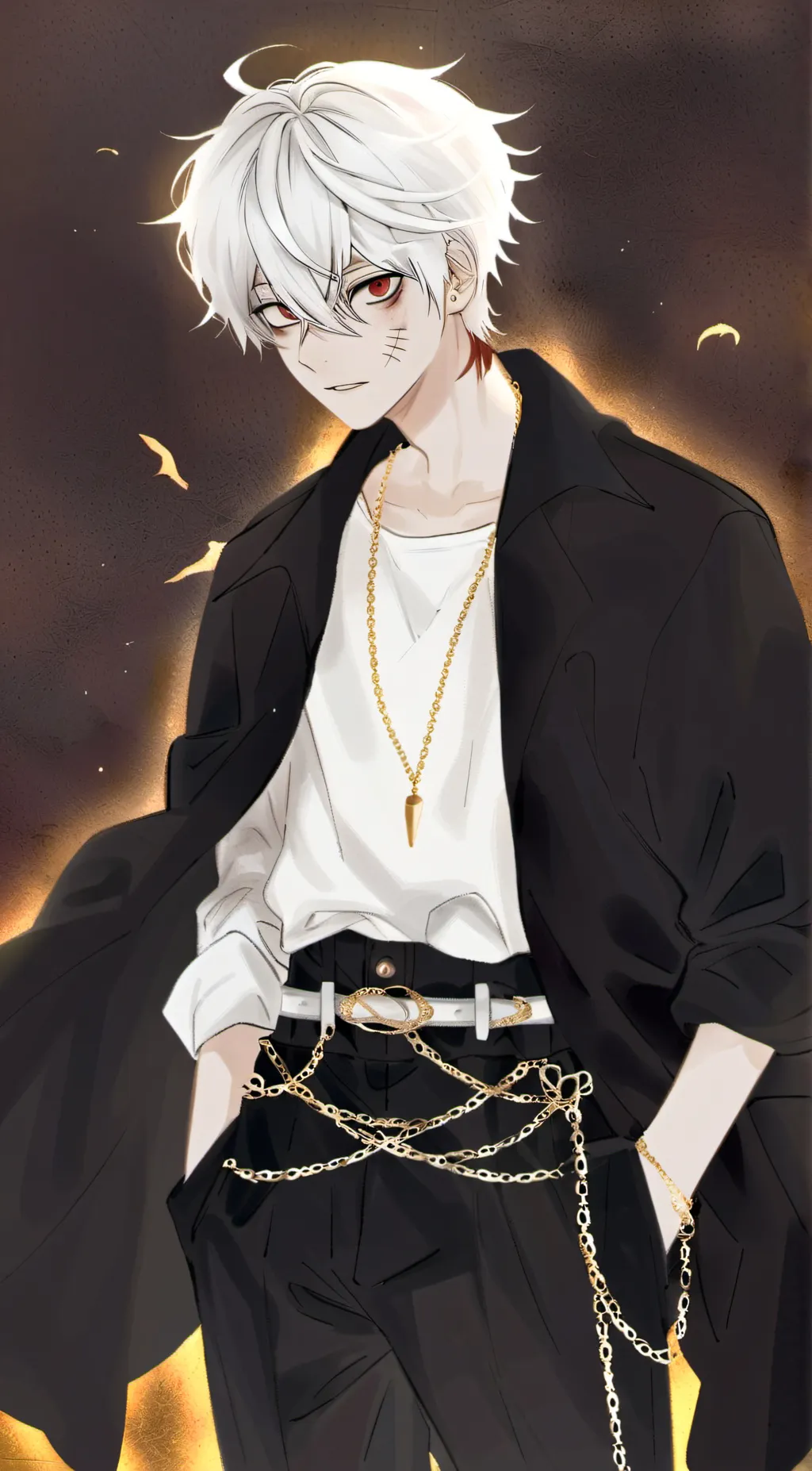 ai character: MHA × MAFIA BOSS background