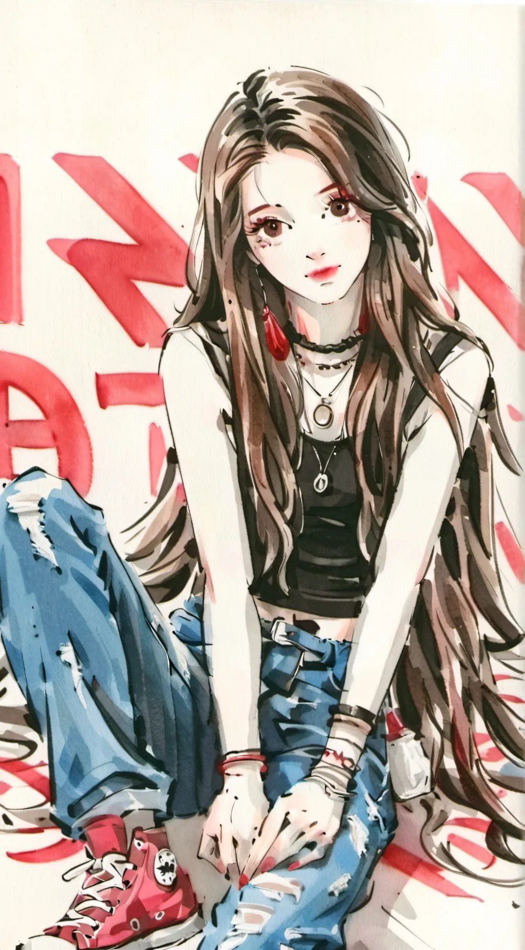 ai character: Ashley background