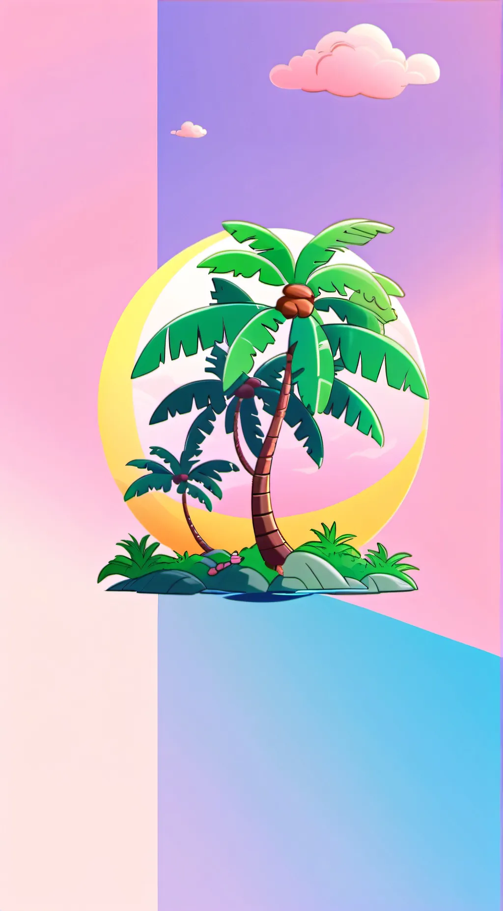 ai character: smiling critters background