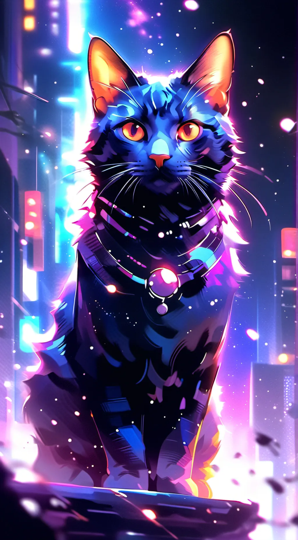 ai character: Galaxy background