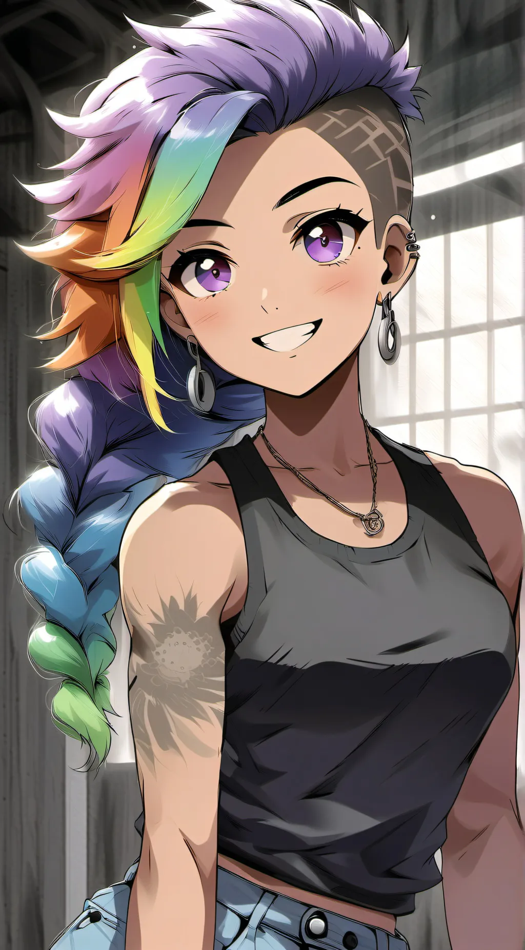 ai character: Rain background