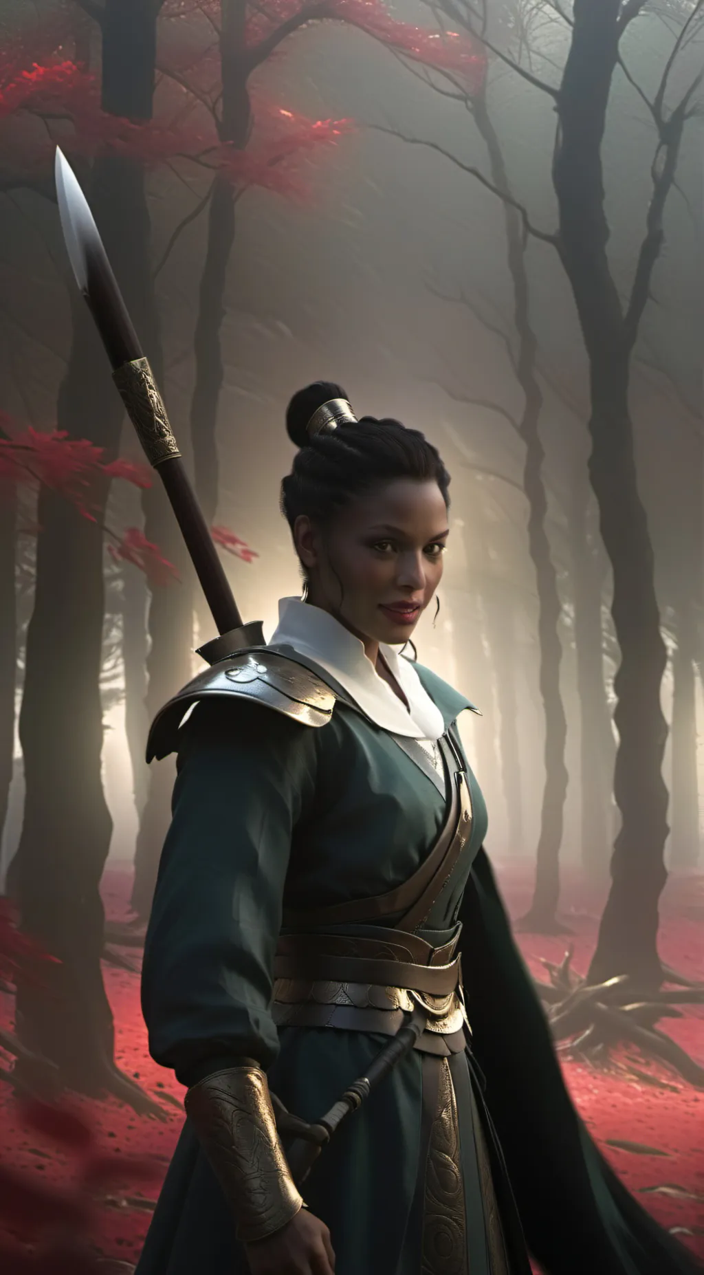 ai character: Girl background