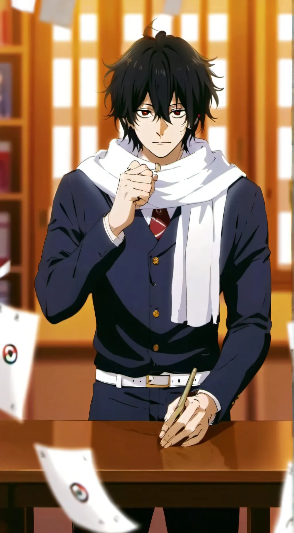 ai character: azawa&present mic background