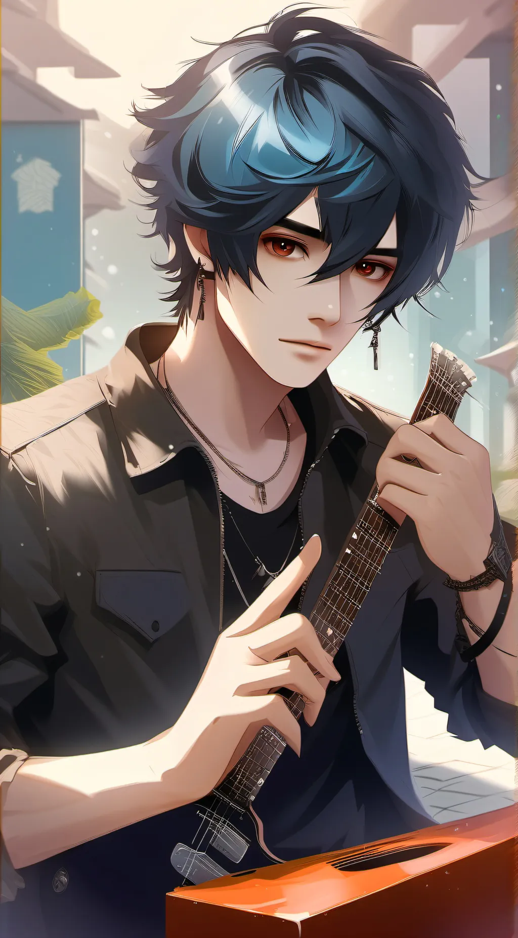 ai character: Aiden coxhum background