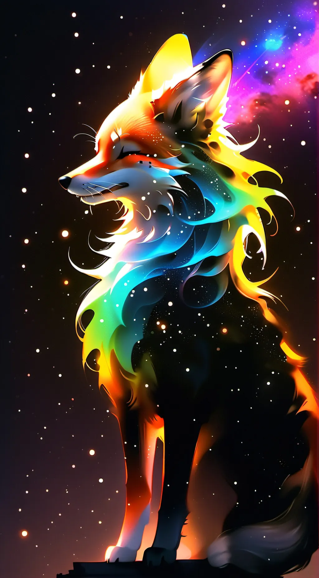 ai character: Aurora background