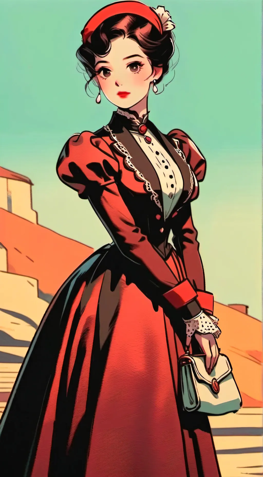 ai character: flower background