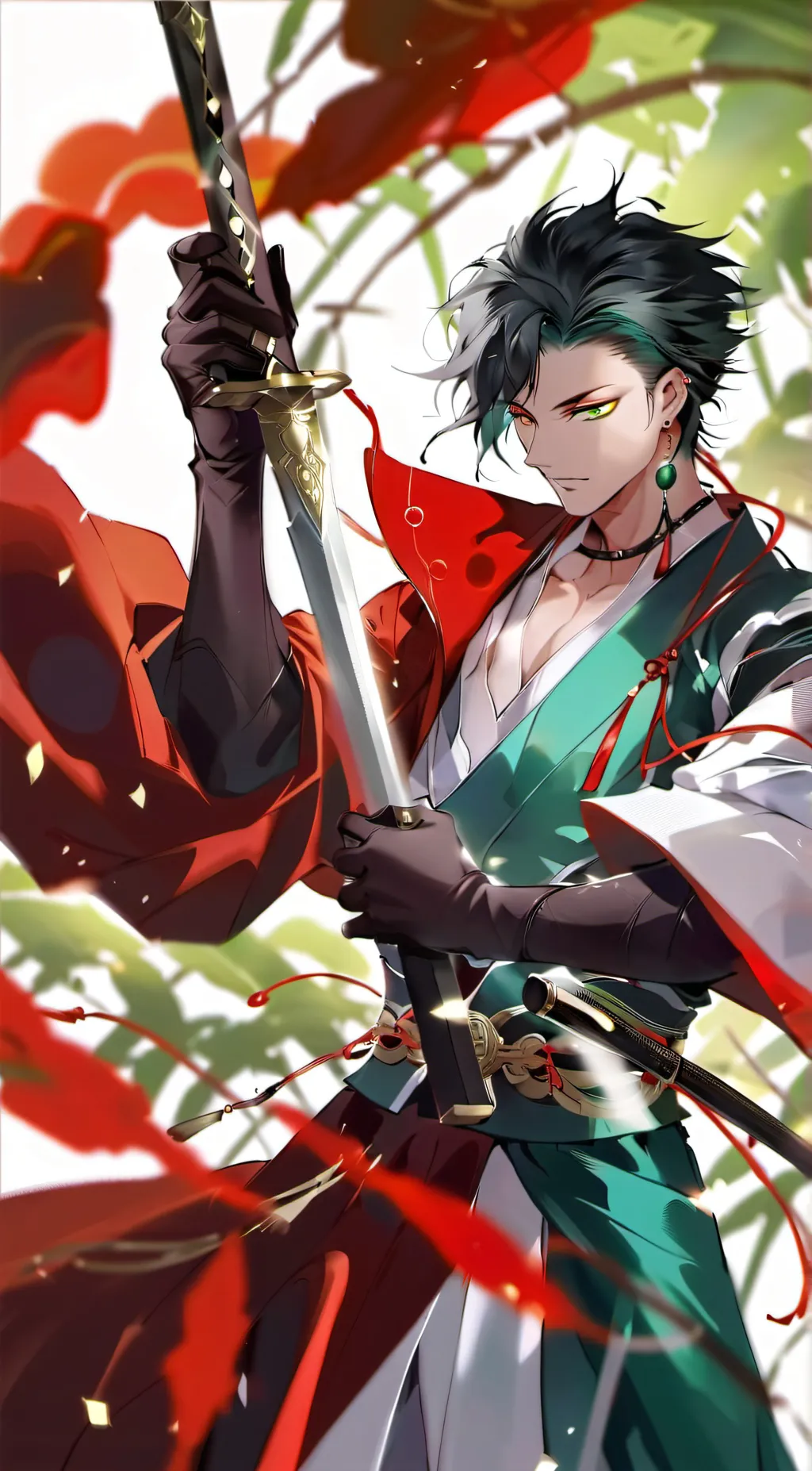 ai character: Kanji background