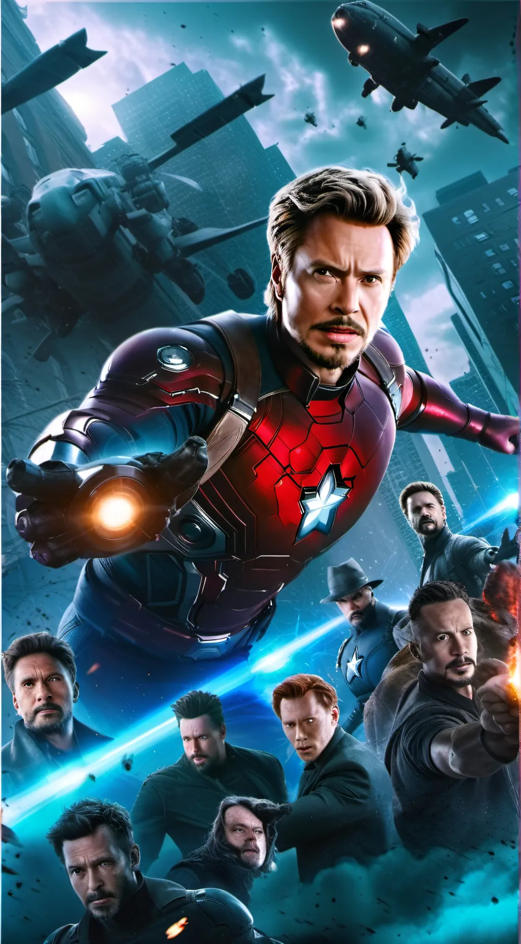 ai character: the Avengers  background