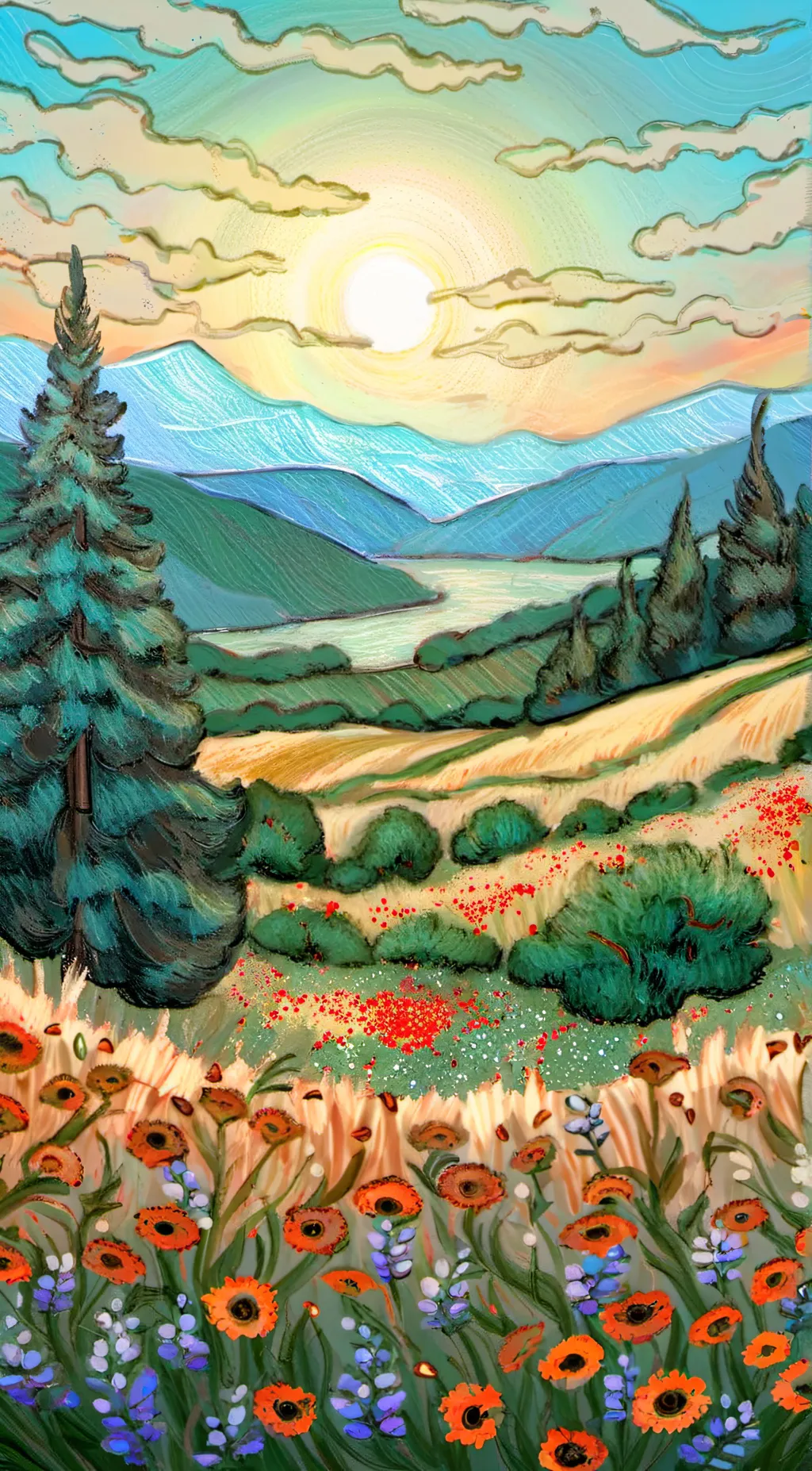 ai character: Sanemi and Obinai background