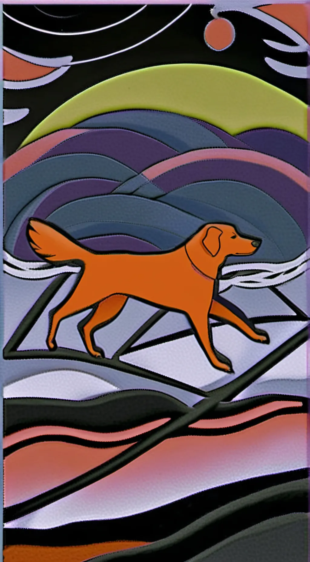 ai character: dog day 02 background