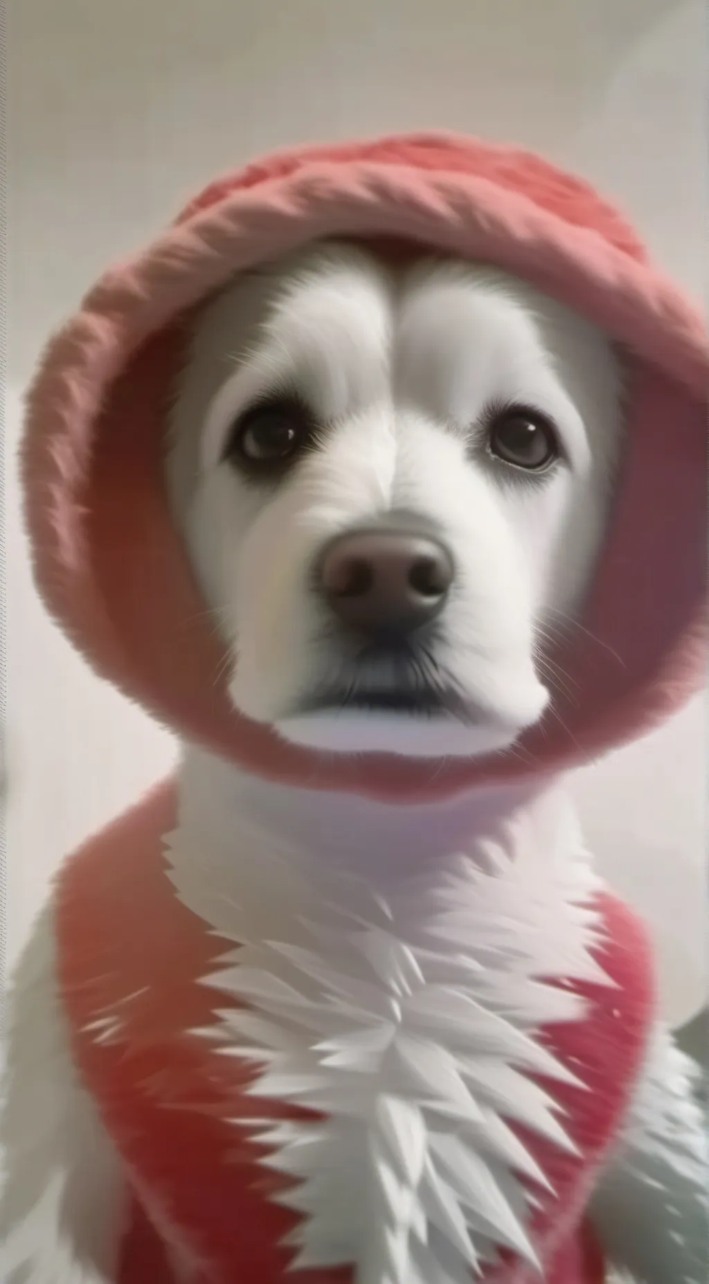 ai character: dog love background