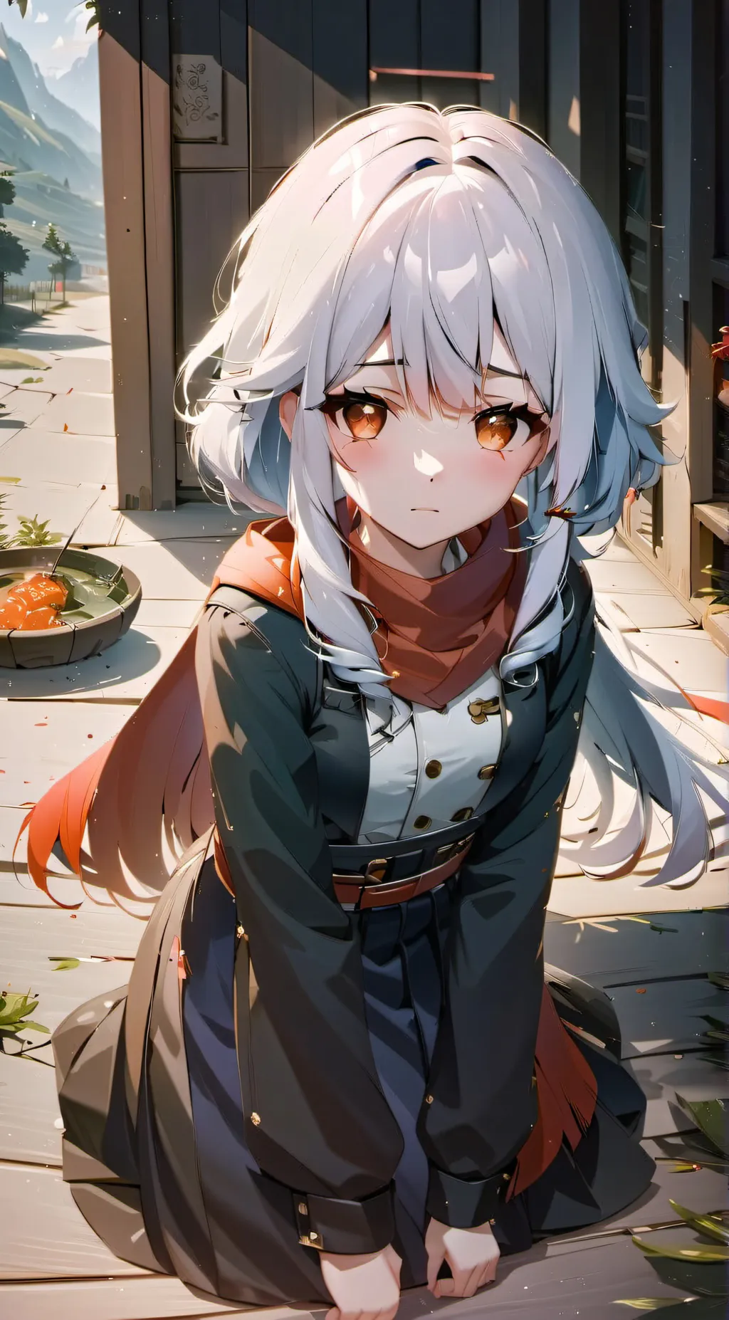 ai character: Sakura background