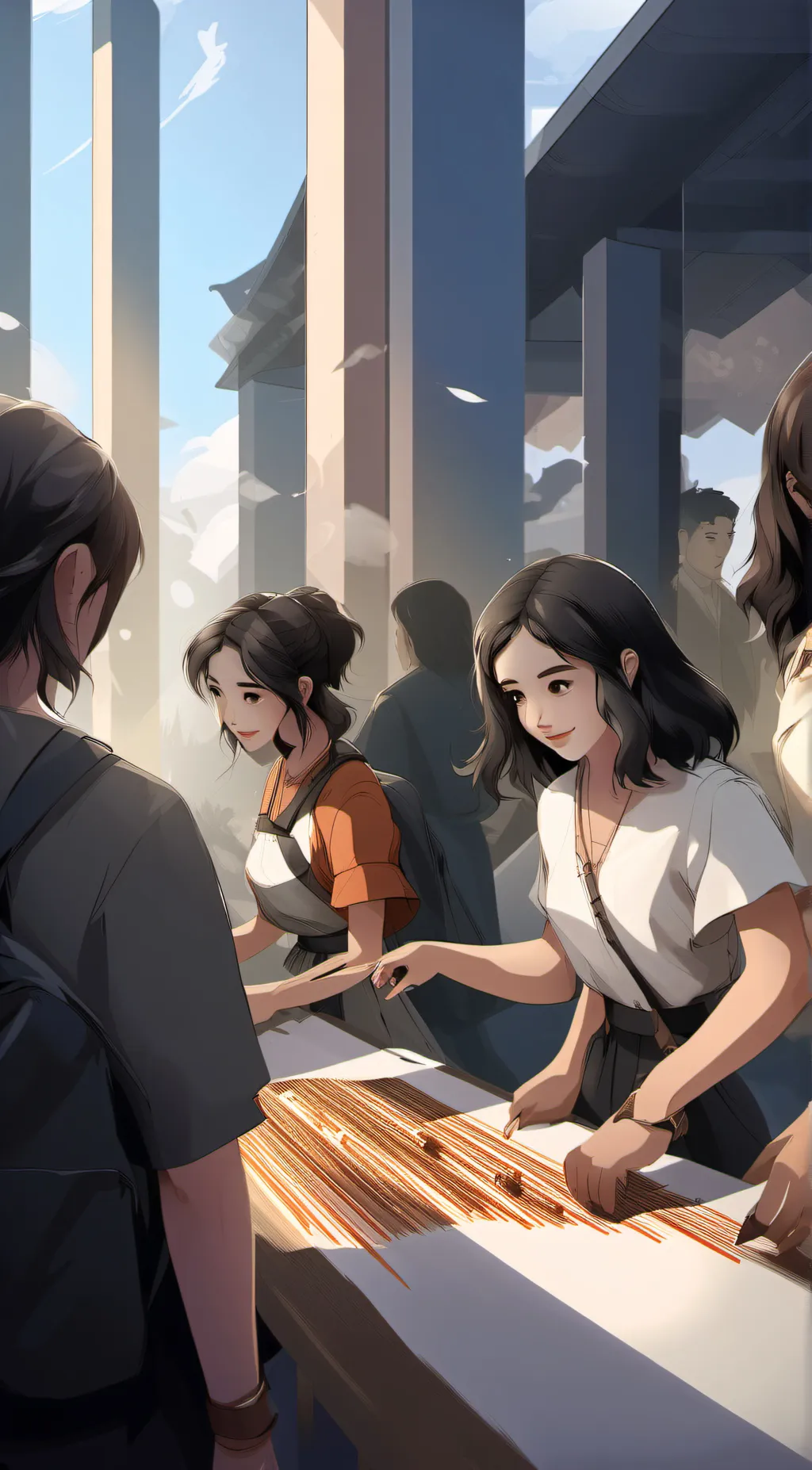 ai character: Sylvie and lily background