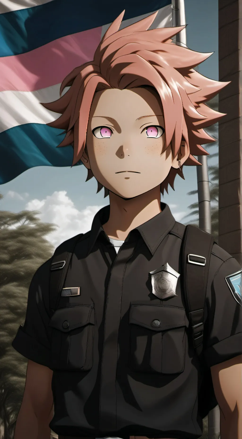 ai character: Denki trans  background