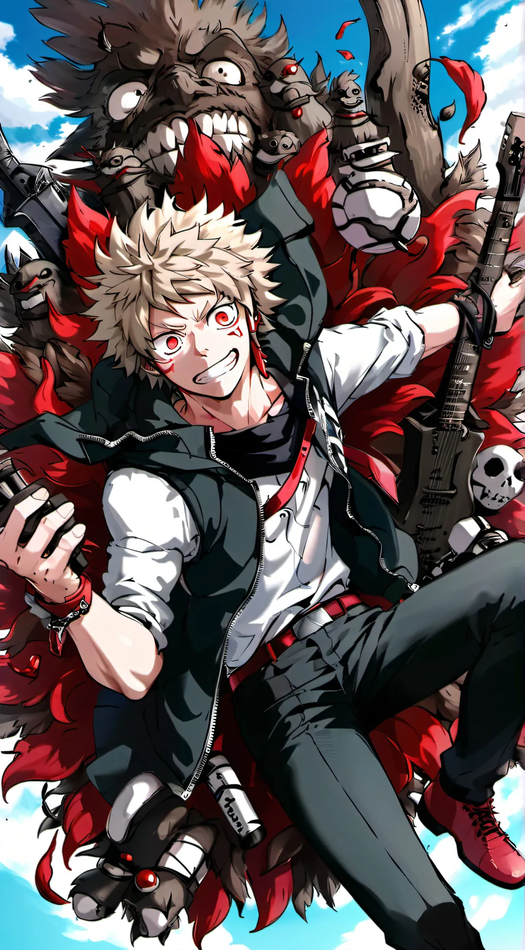 ai character: Bakugo background