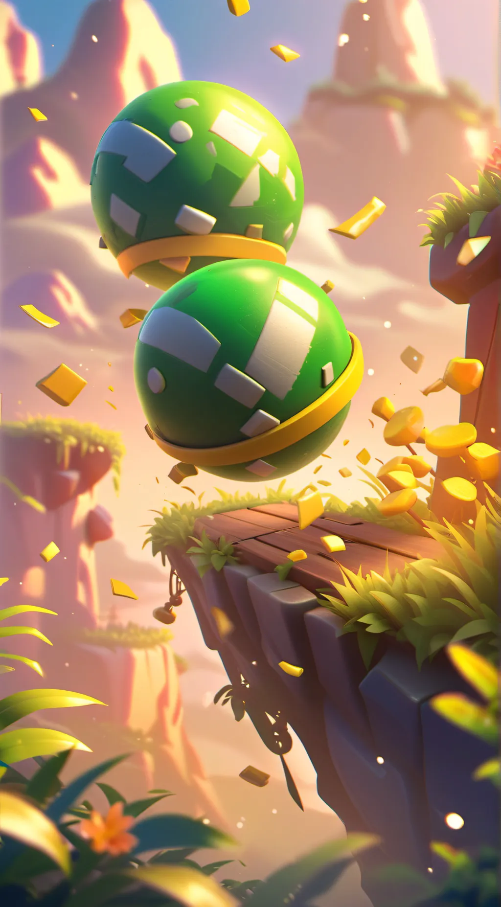 ai character: Geometry dash background