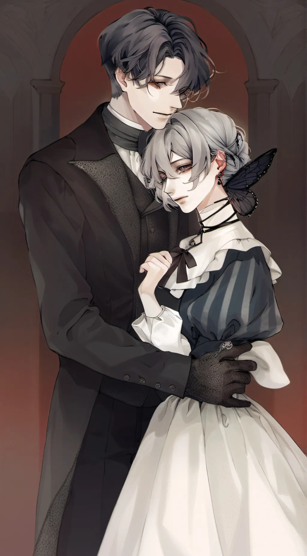 ai character: ۞•°aspen, ash°•۞ background